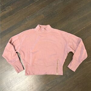 Purple Mock Neck Sweatshirt